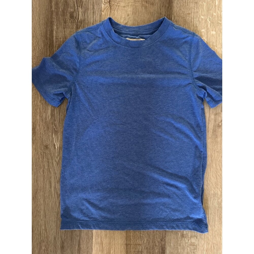 Magellan fish gear moisture wicking blue tshirt youth size small